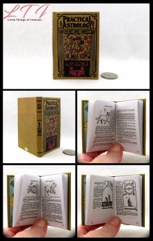 PRACTICAL ASTROLOGY Illustrated Readable Miniature One Fourth Scale Book