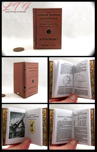 ASTRONOMY TEXTBOOK Illustrated Readable Miniature One Fourth Scale Book