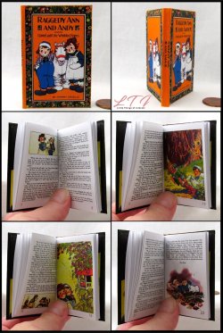 RAGGEDY ANN AND ANDY THE CAMEL WITH THE WRINKLED KNEES Illustrated Readable Miniature One Fourth Scale Book