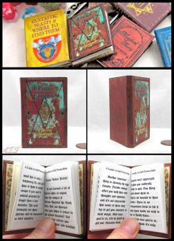THE DARK FORCES A GUIDE TO SELF PROTECTION MAGIC TEXTBOOK Illustrated Readable Miniature One Fourth Scale Book