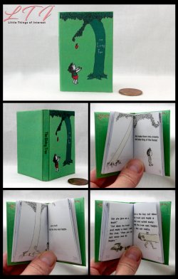 THE GIVING TREE Illustrated Readable Miniature One Fourth Scale Book