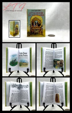 LITTLE HOUSE ON THE PRAIRIE Illustrated Readable One Fourth Scale Miniature Book Little House On The Prairie Laura Ingalls Wilder