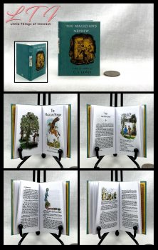 THE MAGICIANS NEPHEW Illustrated Readable One Fourth Miniature Scale Book Chronicles of Narnia