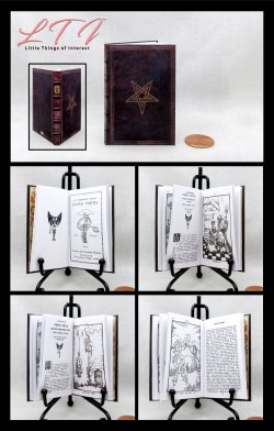 NOVEM PORTIS The Ninth Gate Illustrated Readable One Fourth 1/4 Scale Miniature Book American Girl Doll Scale