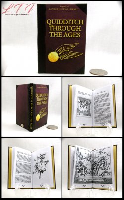 QUIDDITCH Through The Ages Illustrated Readable Miniature One Fourth Scale Book