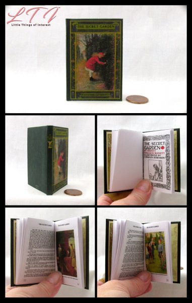 SECRET GARDEN Illustrated Readable Miniature One Fourth Scale Book