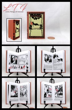 SLEEPING BEAUTY Illustrated Readable One Fourth 1/4 Scale Miniature Book American Girl Doll Scale