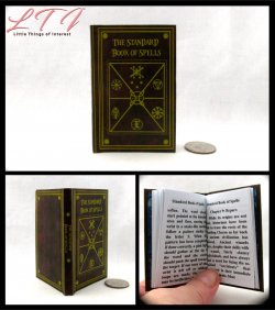 STANDARD BOOK OF SPELLS Readable Miniature One Fourth Scale Book Hogwarts