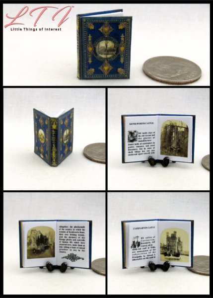ABBEYS AND CASTLES Miniature One Inch Scale Illustrated Book