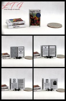 ANGELS A TO Z Dollhouse Miniature 1/12 Scale Readable Illustrated Book Religion Church