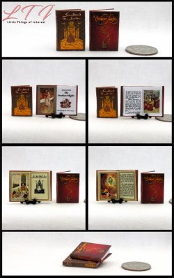 THE ARABIAN NIGHTS AND SINBAD THE SAILOR SET 2 Miniature One Inch Scale Readable Illustrated Books