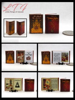 Little Things Of Interest Victorian Novel Miniature Books - 1:12 Scale, Set Of 4 Handmade Readables