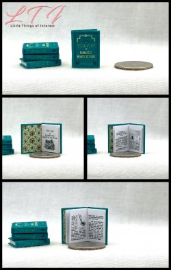 THE ART OF DOMESTIC HORTICULTURE Miniature 1/12 Scale Readable Illustrated Book
