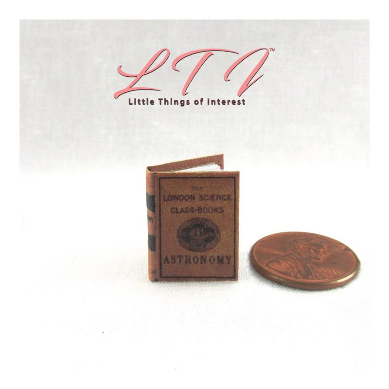 thumbnail image 2 of 1:12 Scale Miniature Astronomy Textbook - Readable Illustrated Book For Dollhouse 2 of 3