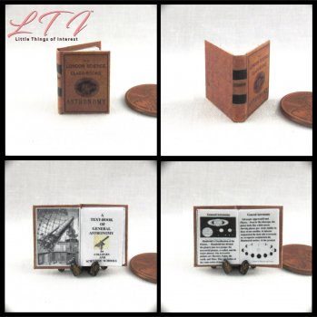 ASTRONOMY TEXTBOOK Miniature 1/12 Scale Illustrated Readable Book Science