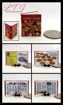 BETTY CROCKER'S CHRISTMAS Cookie Cookbook Miniature 1/12 Scale Illustrated Book