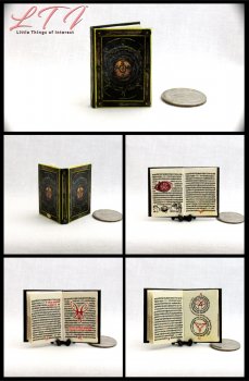 BOOK OF CAGLIOSTRO Miniature 1/12 Scale Illustrated Readable Book Marvel