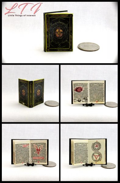 BOOK OF CAGLIOSTRO Miniature 1/12 Scale Illustrated Readable Book Marvel