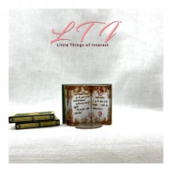 thumbnail image 2 of Little Things Of Interest Victorian Novel Miniature Books - 1:12 Scale, Set Of 4 Handmade Readables 2 of 6
