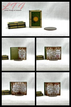 BOOK OF VISHANTI Miniature One Inch Scale Readable Illustrated Book Marvel Universe Doctor Stange Multiverse of Madness