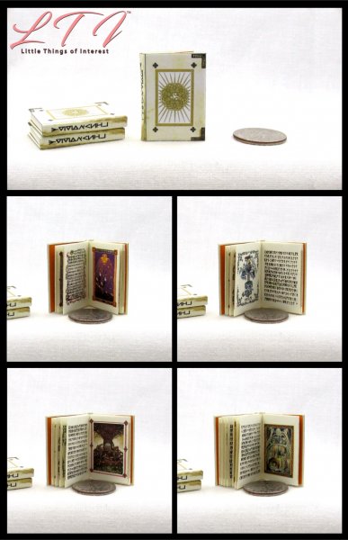 THE BOOK OF YGGDRASIL Miniature 1/12 Scale Readable Illustrated Book Asgardians