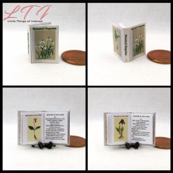 THE BOTANICAL MAGAZINE Miniature One Inch Scale Readable Illustrated Book