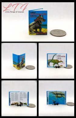 A GALLERY OF DINOSAURS Illustrated Miniature One Inch Scale Book