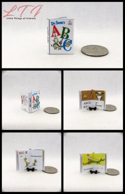 DR. SEUSS'S ABC Miniature One Inch Scale Readable Illustrated Book