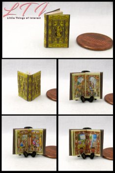 FARNESE BOOK Of HOURS Miniature One Inch Scale Readable Illustrated Book