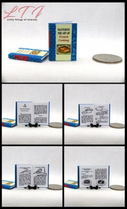 THE ART Of FRENCH COOKING COOKBOOK Miniature One Inch Scale Illustrated Book