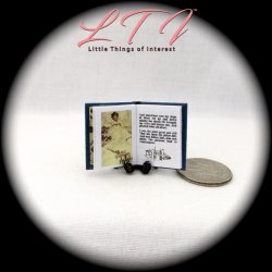 A CHILDREN'S GARDEN OF VERSES Miniature Dollhouse One Inch Scale Illustrated Book