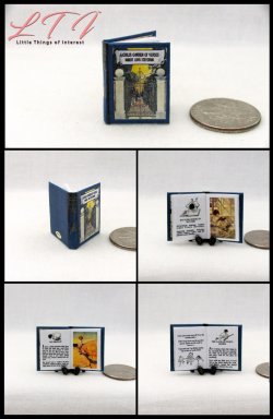 A CHILDREN'S GARDEN OF VERSES Miniature Dollhouse One Inch Scale Illustrated Book