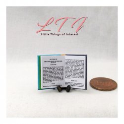 1:12 Scale Miniature Dollhouse Readable Book – Girl Scout Handbook, Handmade By Little Things Of Interest-878772