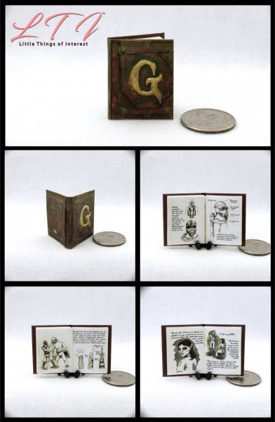 GRIMM DIARY Miniature 1/12 Scale Illustrated Readable Book
