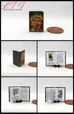 GRIMMS FAIRY TALES Miniature 1/12 Scale Illustrated Readable Book