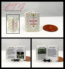 A HISTORY of MAGIC Miniature 1/12 Scale Illustrated Readable Book Harry Potter Magic School of Witchcraft and Wizardry
