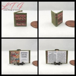 INTERVIEW WITH THE VAMPIRE Miniature One Inch Scale Readable Book
