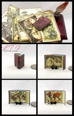 JOURNAL Of ANCIENT MAPS Miniature One Inch Scale Illustrated Book