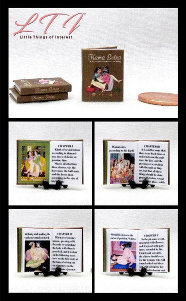 KAMA SUTRA HANDBOOK Illustrated Readable Miniature 1/12 Scale Book
