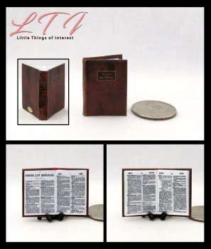 BLACKS LAW DICTIONARY Miniature 1/12 Scale Readable Book