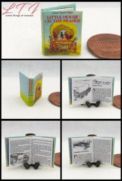 LITTLE HOUSE ON THE PRAIRIE Miniature One Inch Scale Readable Book