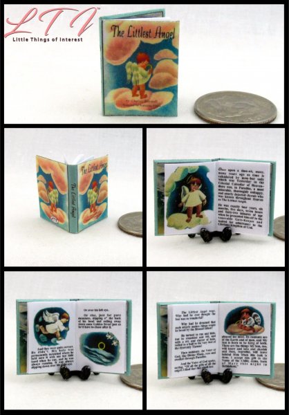 THE LITTLEST ANGEL Miniature 1/12 Scale Illustrated Readable Book