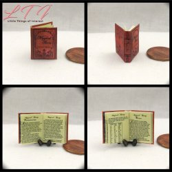 MAGICAL THEORY Textbook Miniature 1/12 Scale Illustrated Readable Book Harry Potter Magic School of Witchcraft and Wizardry