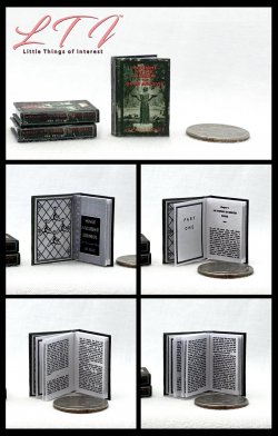 MIDNIGHT IN THE GARDEN OF GOOD AND EVIL Readable Miniature 1/12 Scale Book
