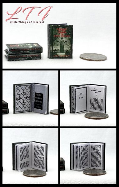 MIDNIGHT IN THE GARDEN OF GOOD AND EVIL Readable Miniature 1/12 Scale Book