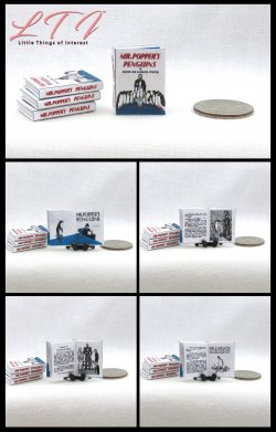 MR. POPPER'S PENGUINS Miniature One Inch Scale Illustrated Readable Book