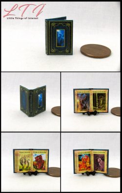 MYTHICAL CREATURES Miniature One Inch Scale Readable Illustrated Book