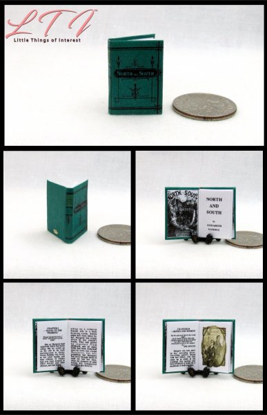 NORTH AND SOUTH Miniature One Inch Scale Illustrated Readable Book