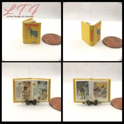 PINOCCHIO Miniature One Inch One Inch Scale Illustrated Readable Book