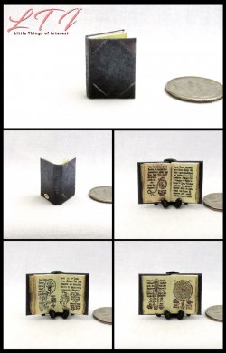 RASPUTIN GRIMOIRE Arcane Spell Book Miniature One Inch Scale Illustrated Book